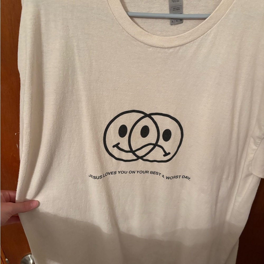 Hanes Cream T-Shirt